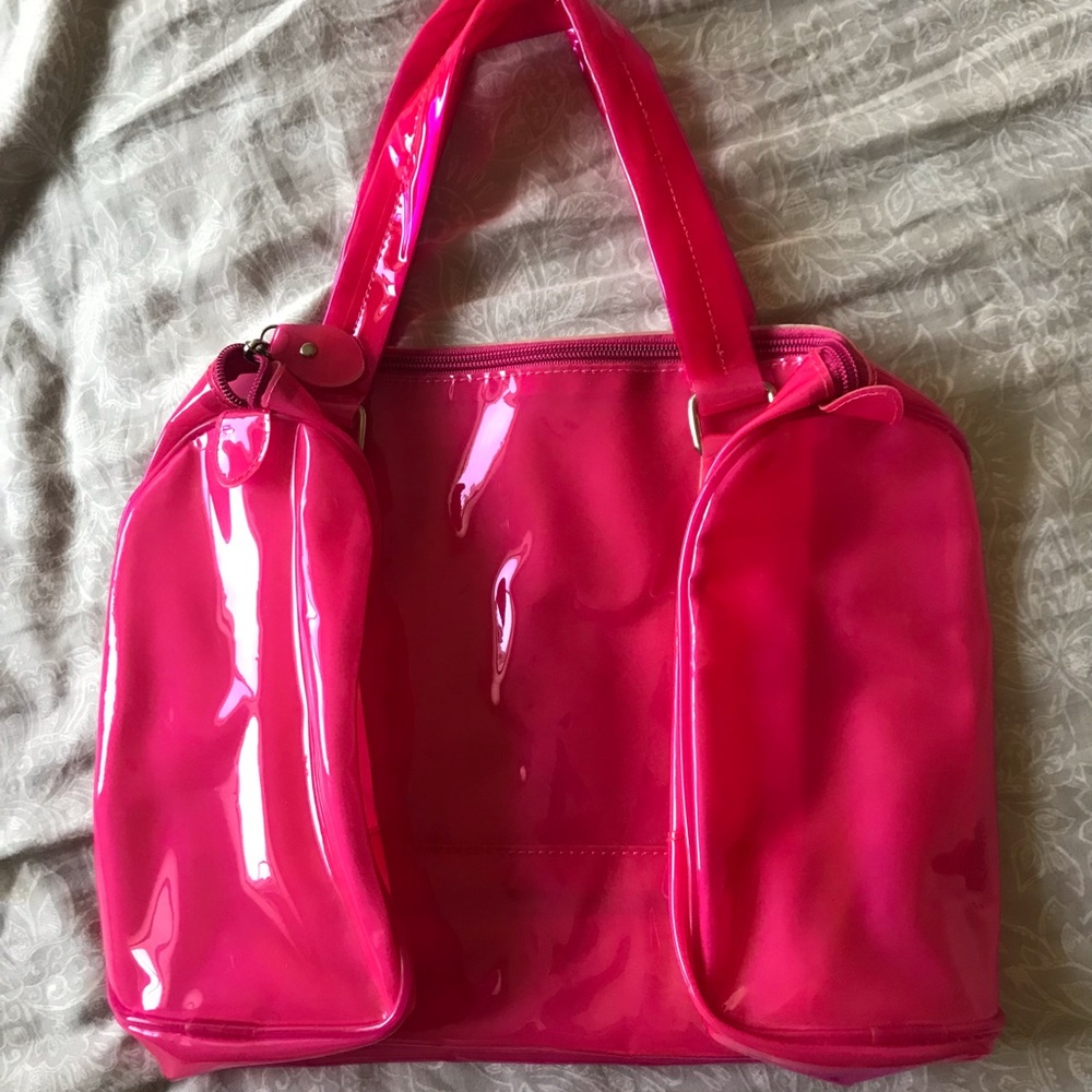 Bright Neon Pink Silicone Bag